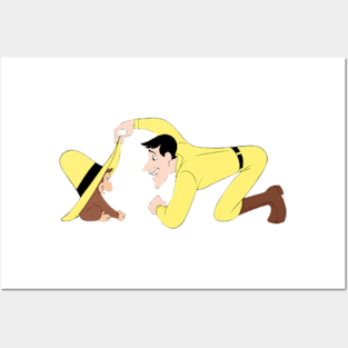 Curious George Man In The Yellow Hat 2 Posters and Art